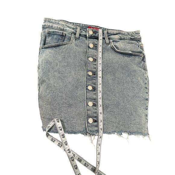 Guess Joanna's MR Mini Skirt in Indigo Acid, size large - Picture 6 of 6